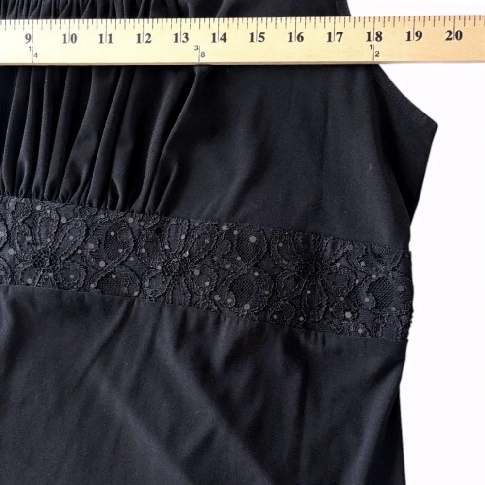 RM Richards Black Sequin Lace 2Pc Dress Jacket Sz18W Evening Formal Elegant Glam